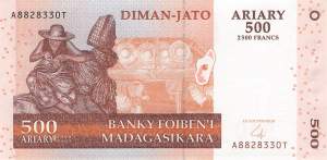 500 Ariary 2004 p95a